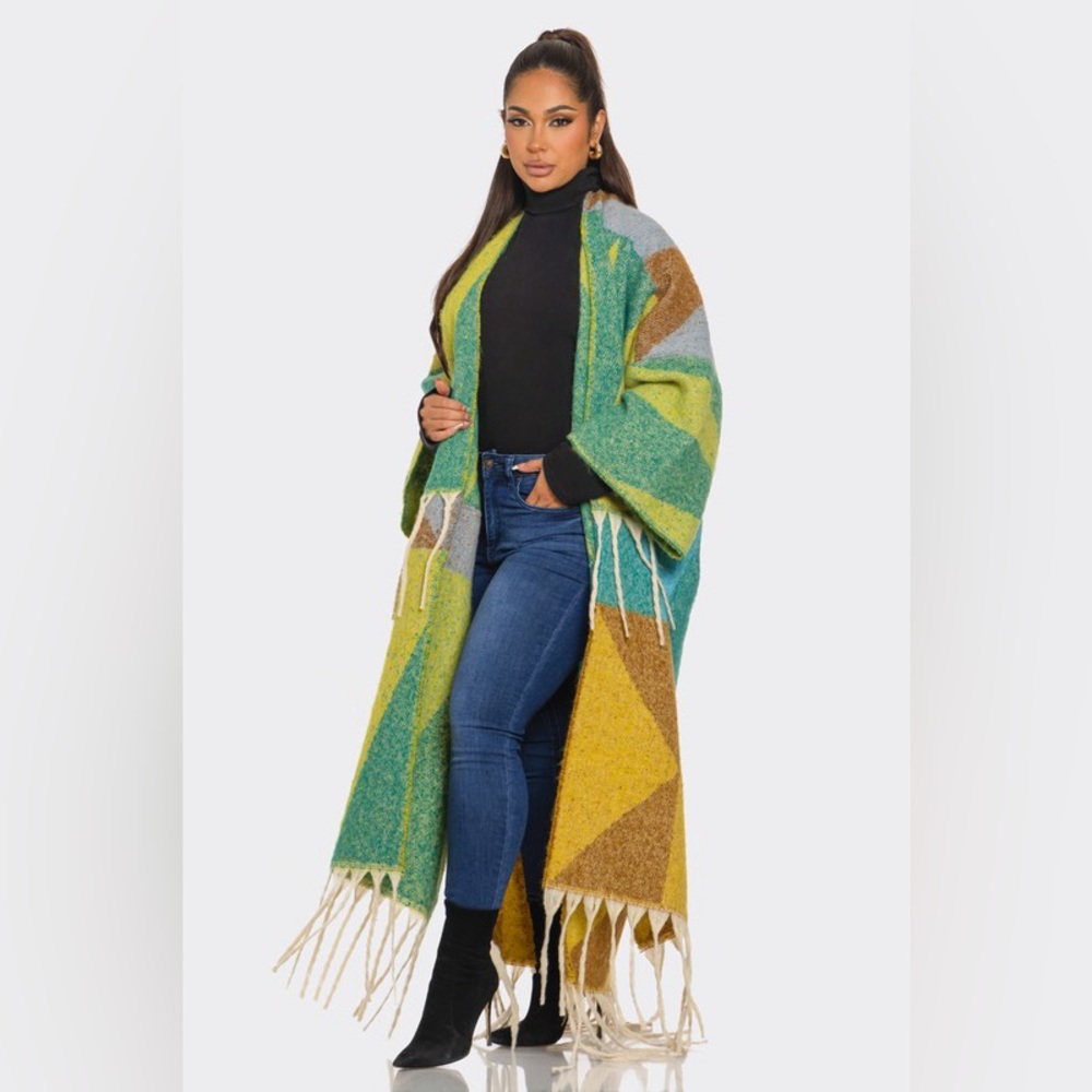 Multi Color Wool Cardigan - Picture 5 of 17